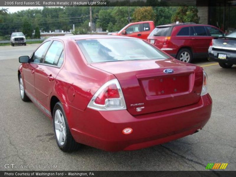 Redfire Metallic / Medium Light Stone 2006 Ford Fusion SE