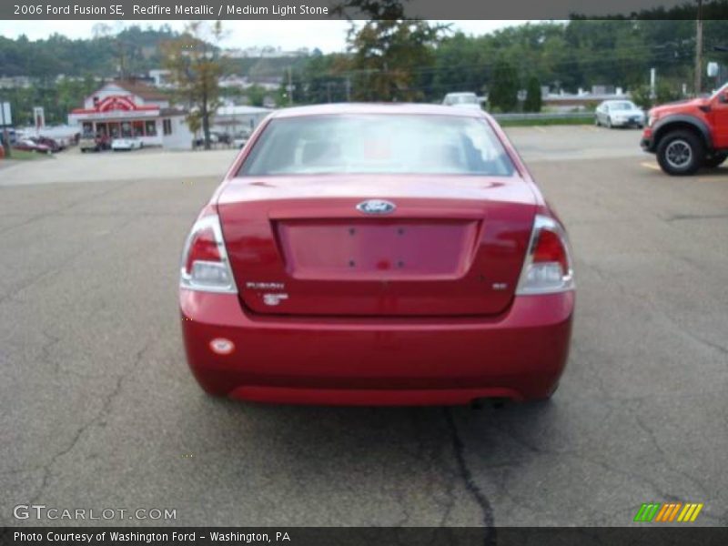 Redfire Metallic / Medium Light Stone 2006 Ford Fusion SE