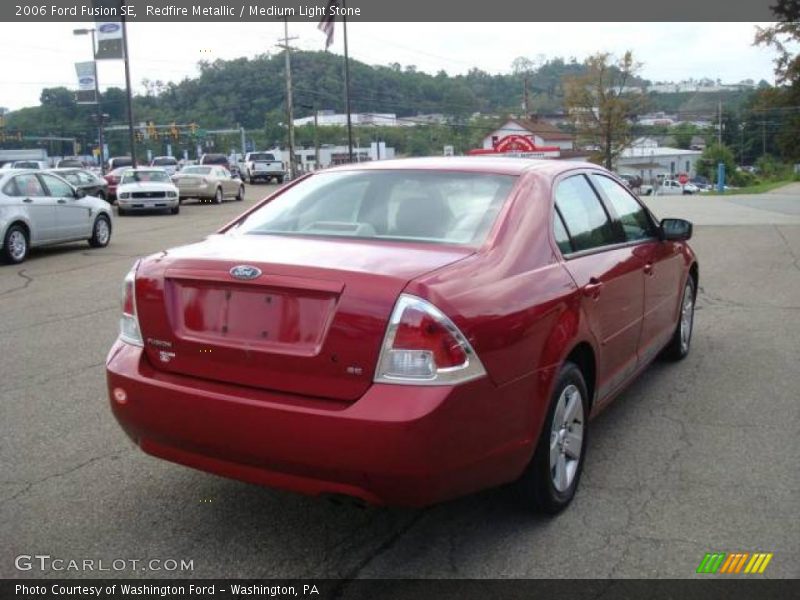 Redfire Metallic / Medium Light Stone 2006 Ford Fusion SE