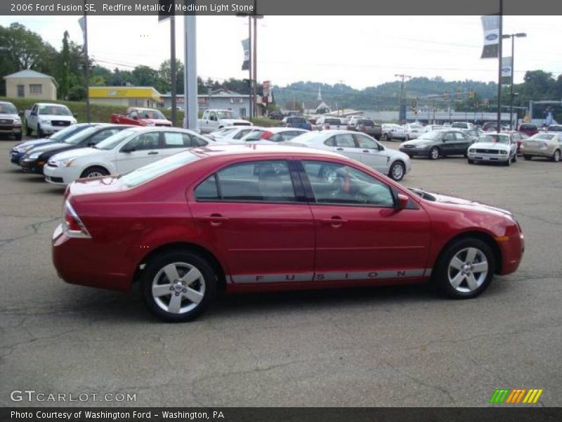 Redfire Metallic / Medium Light Stone 2006 Ford Fusion SE