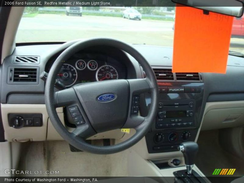 Redfire Metallic / Medium Light Stone 2006 Ford Fusion SE