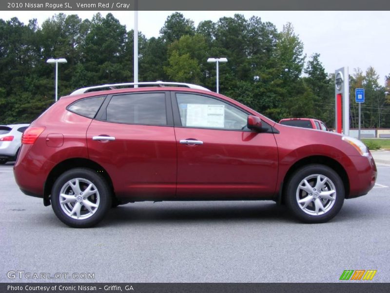 Venom Red / Gray 2010 Nissan Rogue SL