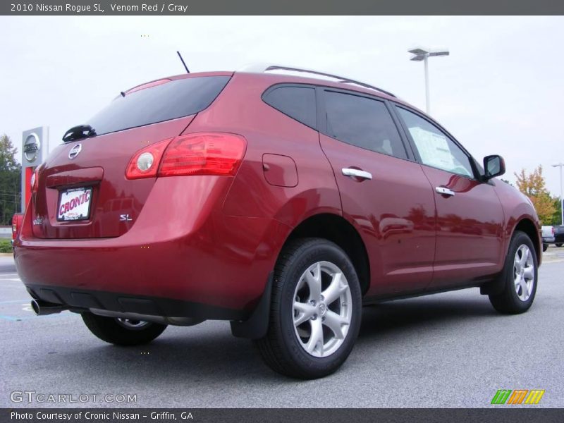 Venom Red / Gray 2010 Nissan Rogue SL