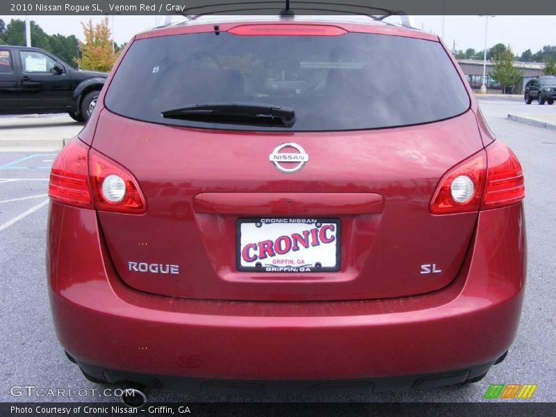 Venom Red / Gray 2010 Nissan Rogue SL