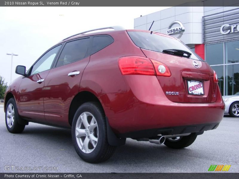 Venom Red / Gray 2010 Nissan Rogue SL