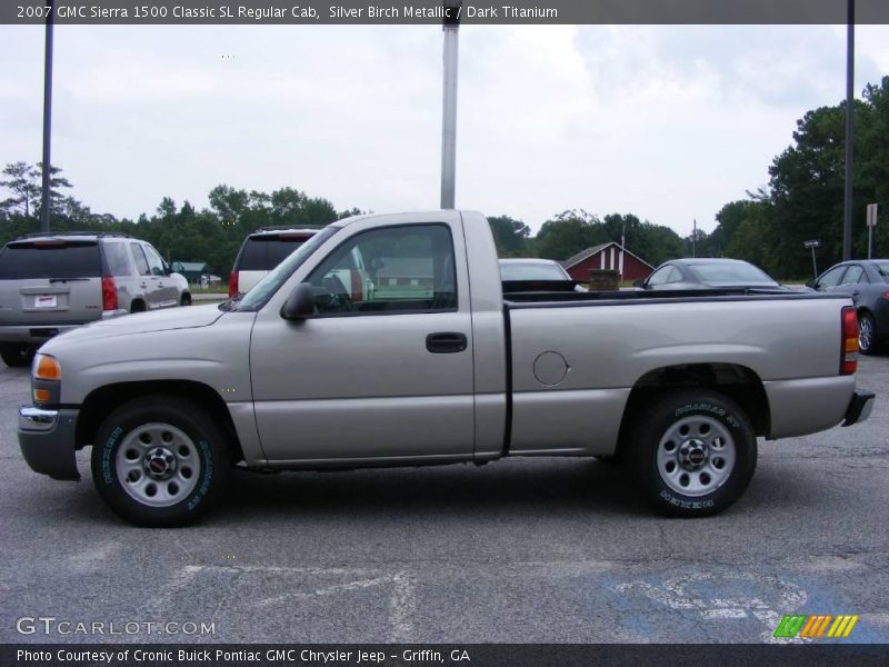 Silver Birch Metallic / Dark Titanium 2007 GMC Sierra 1500 Classic SL Regular Cab