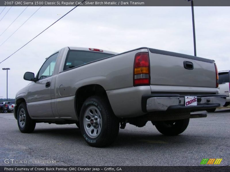 Silver Birch Metallic / Dark Titanium 2007 GMC Sierra 1500 Classic SL Regular Cab