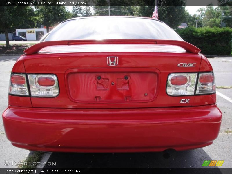 Milano Red / Gray 1997 Honda Civic EX Coupe