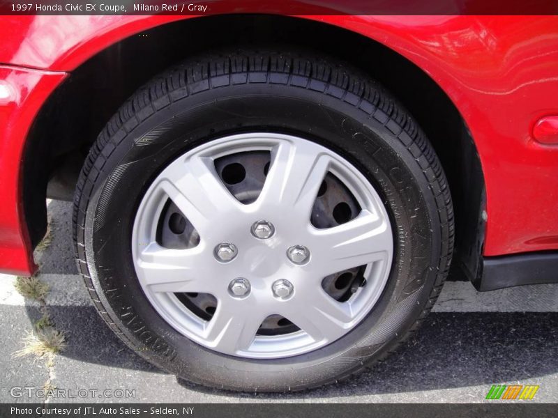Milano Red / Gray 1997 Honda Civic EX Coupe