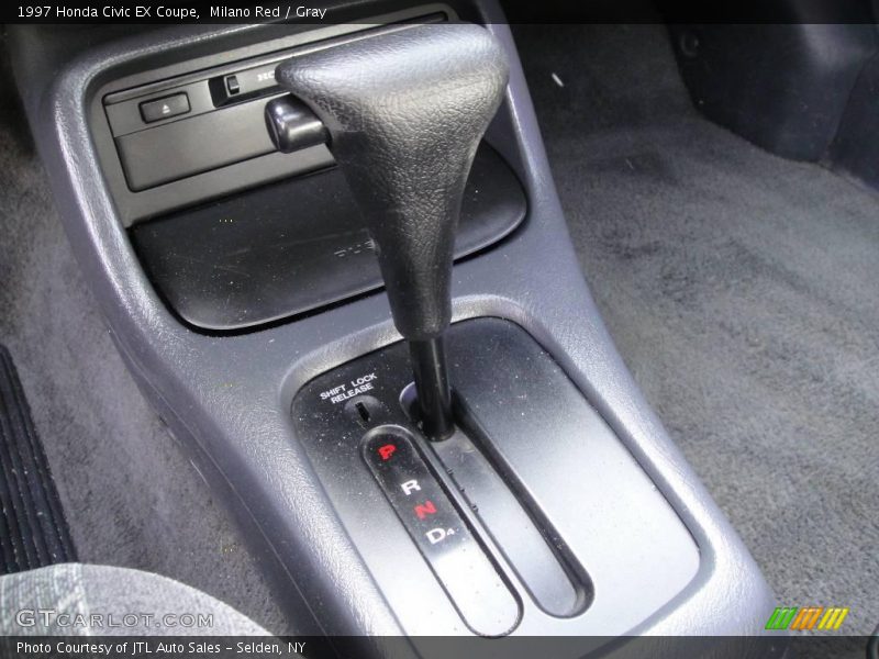 Milano Red / Gray 1997 Honda Civic EX Coupe