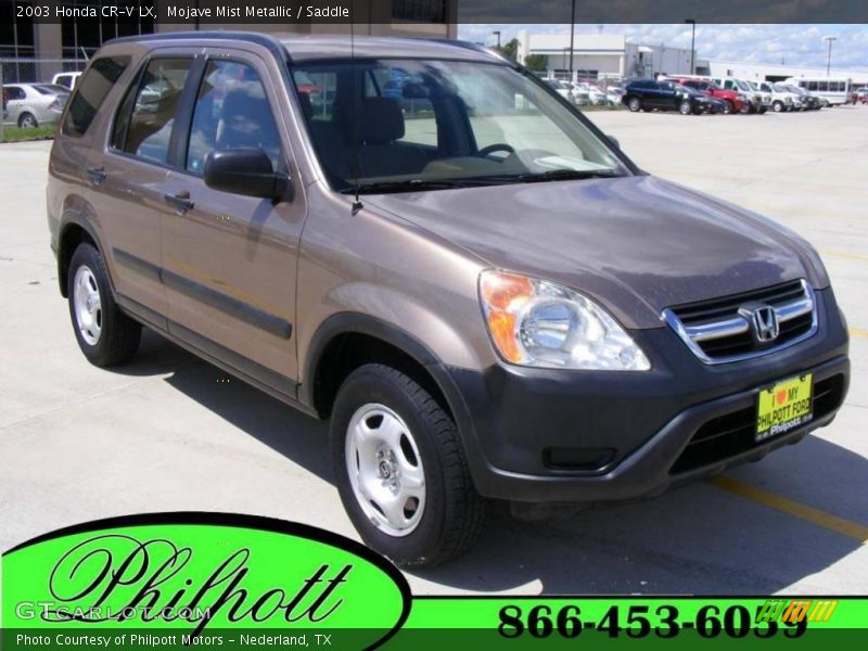 Mojave Mist Metallic / Saddle 2003 Honda CR-V LX