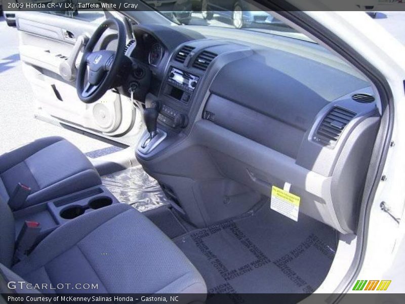 Taffeta White / Gray 2009 Honda CR-V LX