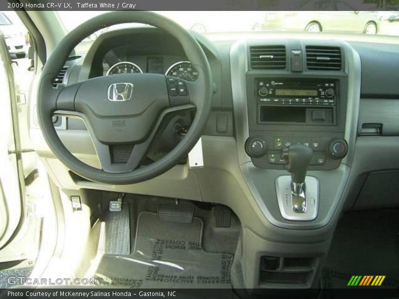 Taffeta White / Gray 2009 Honda CR-V LX