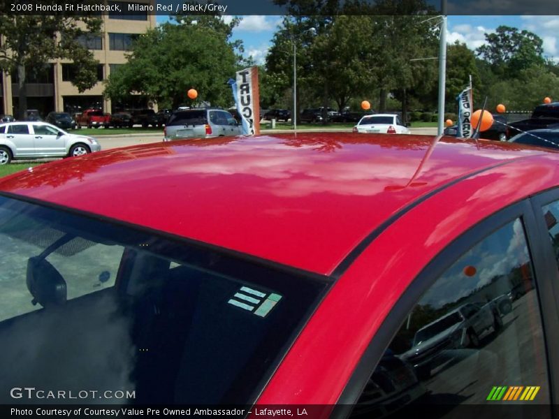 Milano Red / Black/Grey 2008 Honda Fit Hatchback