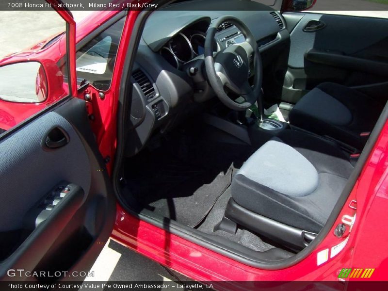 Milano Red / Black/Grey 2008 Honda Fit Hatchback