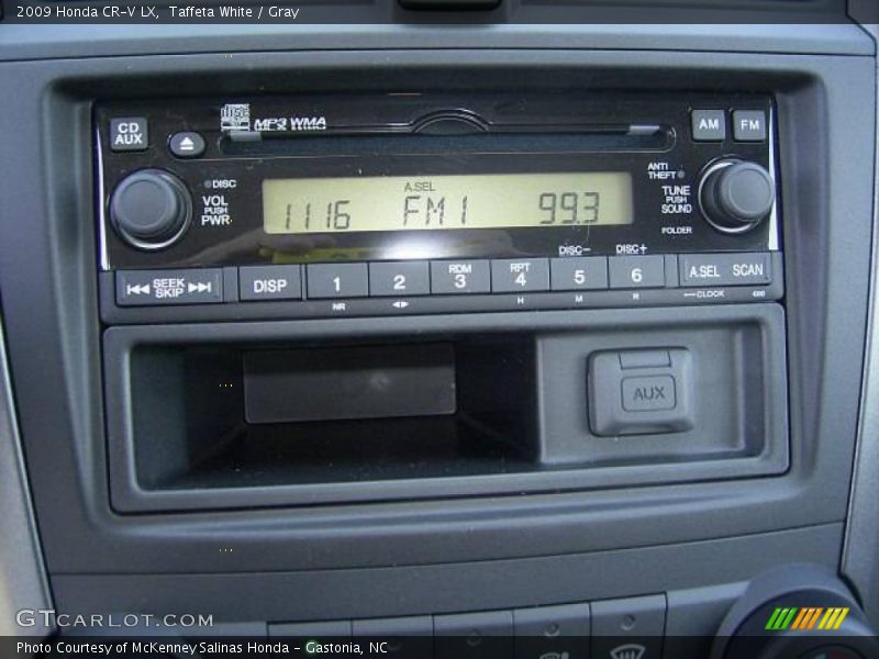 Taffeta White / Gray 2009 Honda CR-V LX