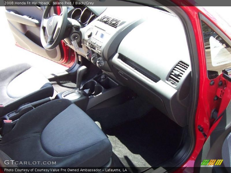 Milano Red / Black/Grey 2008 Honda Fit Hatchback