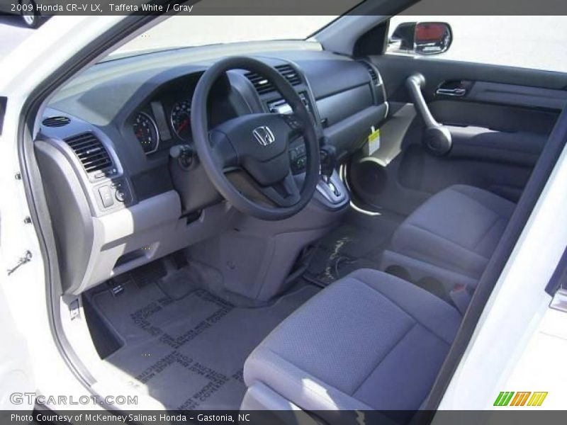 Taffeta White / Gray 2009 Honda CR-V LX