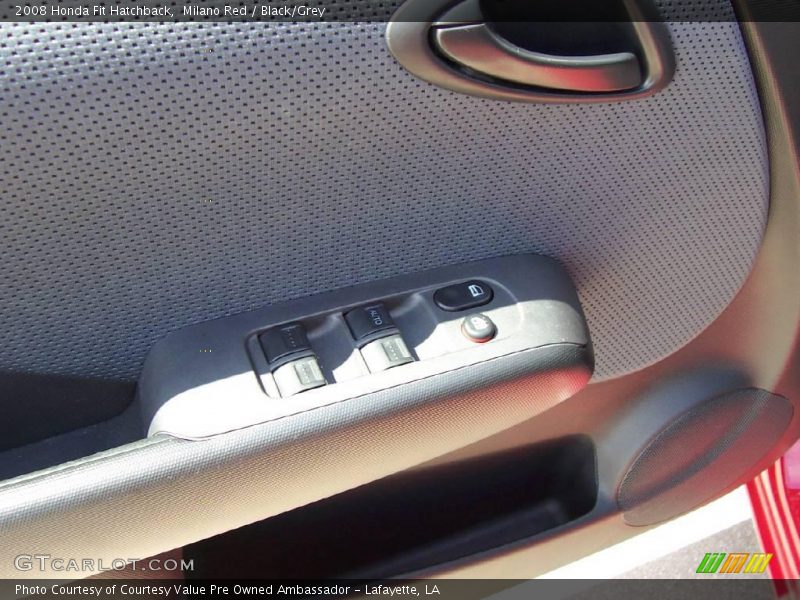 Milano Red / Black/Grey 2008 Honda Fit Hatchback