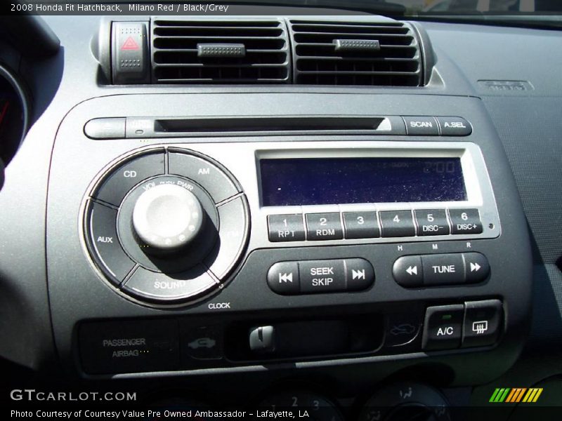 Milano Red / Black/Grey 2008 Honda Fit Hatchback