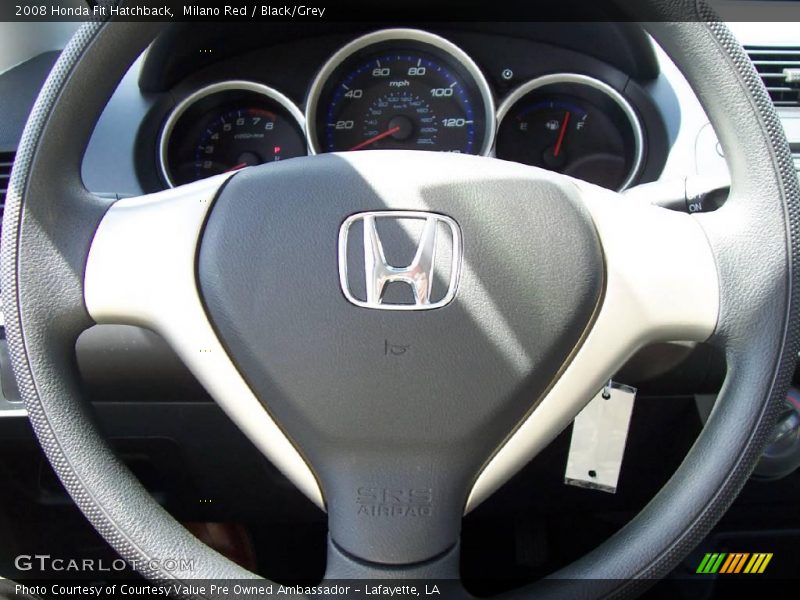 Milano Red / Black/Grey 2008 Honda Fit Hatchback