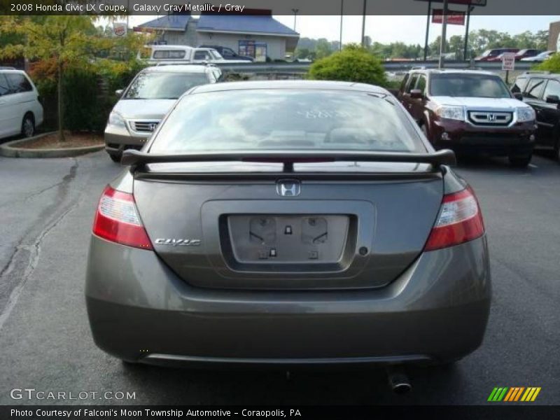 Galaxy Gray Metallic / Gray 2008 Honda Civic LX Coupe