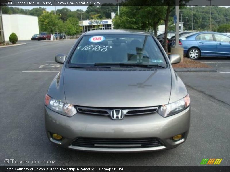 Galaxy Gray Metallic / Gray 2008 Honda Civic LX Coupe