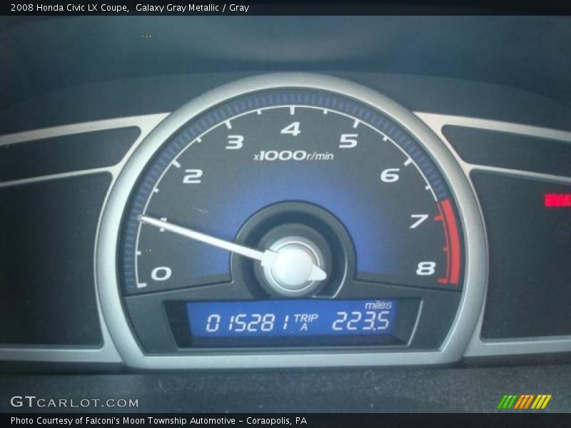 Galaxy Gray Metallic / Gray 2008 Honda Civic LX Coupe
