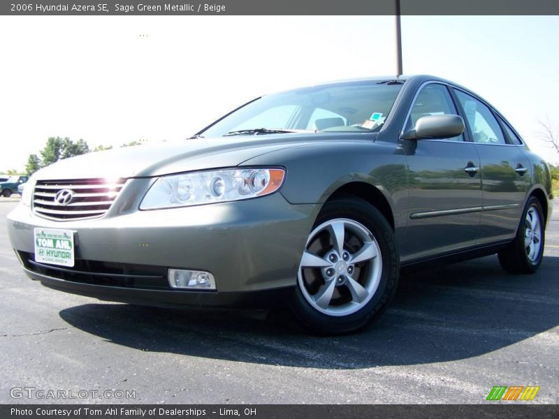 Sage Green Metallic / Beige 2006 Hyundai Azera SE