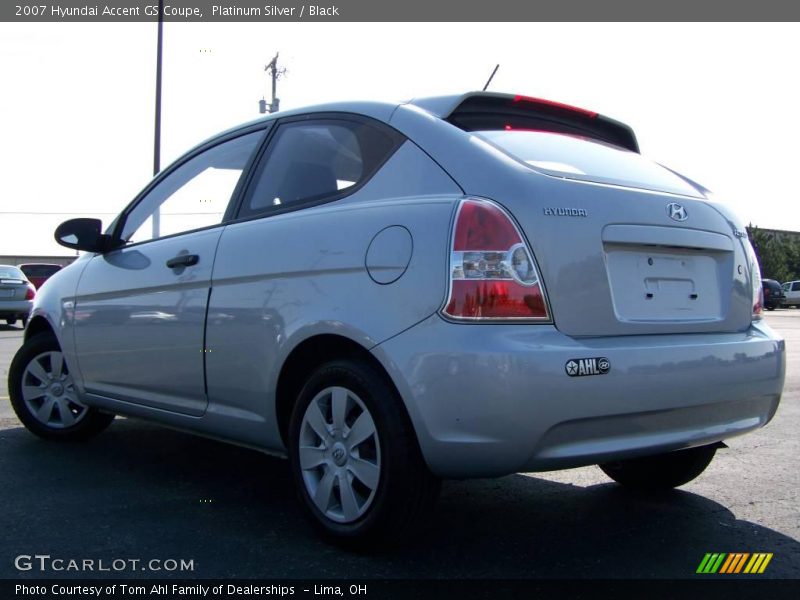 Platinum Silver / Black 2007 Hyundai Accent GS Coupe