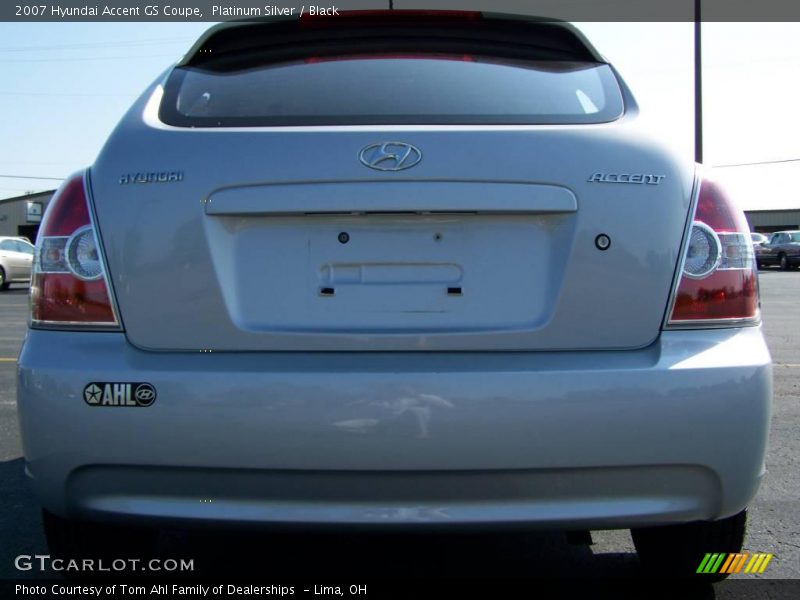 Platinum Silver / Black 2007 Hyundai Accent GS Coupe