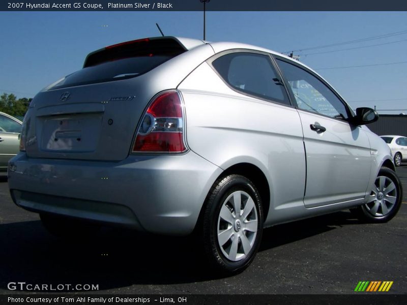 Platinum Silver / Black 2007 Hyundai Accent GS Coupe