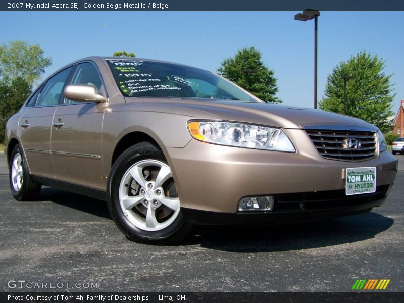 Golden Beige Metallic / Beige 2007 Hyundai Azera SE