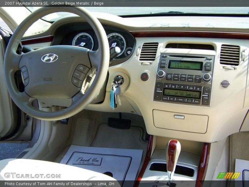 Golden Beige Metallic / Beige 2007 Hyundai Azera SE