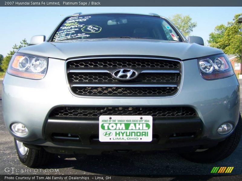 Platinum Sage / Black 2007 Hyundai Santa Fe Limited