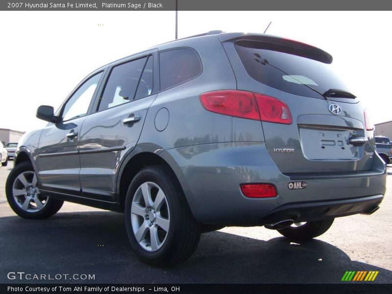 Platinum Sage / Black 2007 Hyundai Santa Fe Limited