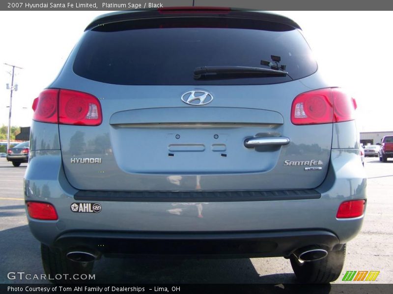 Platinum Sage / Black 2007 Hyundai Santa Fe Limited