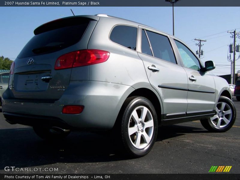 Platinum Sage / Black 2007 Hyundai Santa Fe Limited