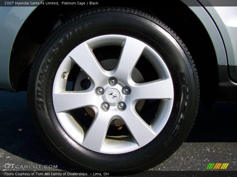 Platinum Sage / Black 2007 Hyundai Santa Fe Limited