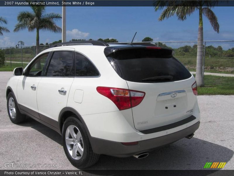 Stone White / Beige 2007 Hyundai Veracruz Limited