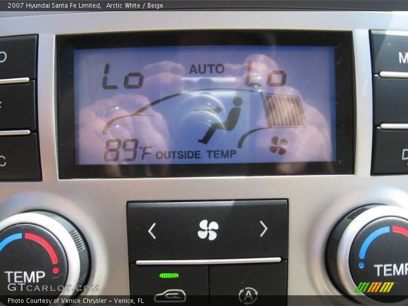 Arctic White / Beige 2007 Hyundai Santa Fe Limited