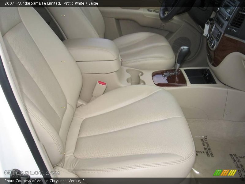 Arctic White / Beige 2007 Hyundai Santa Fe Limited