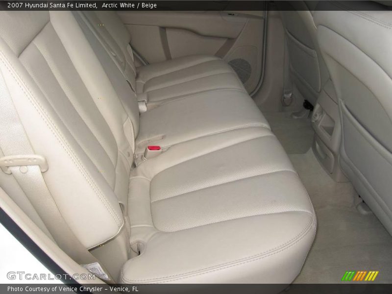 Arctic White / Beige 2007 Hyundai Santa Fe Limited