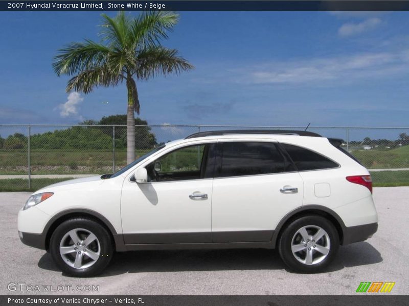 Stone White / Beige 2007 Hyundai Veracruz Limited