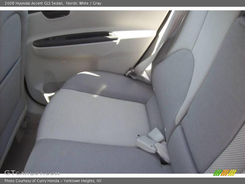 Nordic White / Gray 2008 Hyundai Accent GLS Sedan