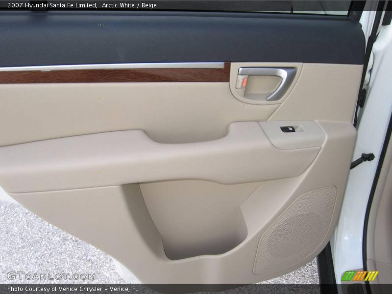 Arctic White / Beige 2007 Hyundai Santa Fe Limited