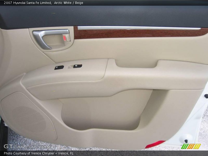 Arctic White / Beige 2007 Hyundai Santa Fe Limited