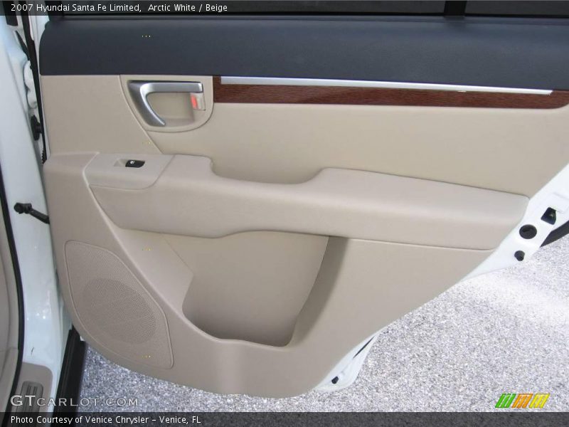 Arctic White / Beige 2007 Hyundai Santa Fe Limited