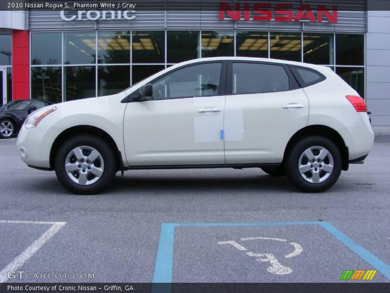 Phantom White / Gray 2010 Nissan Rogue S