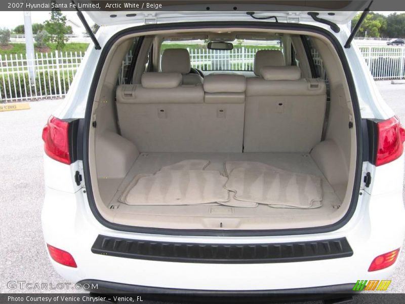 Arctic White / Beige 2007 Hyundai Santa Fe Limited